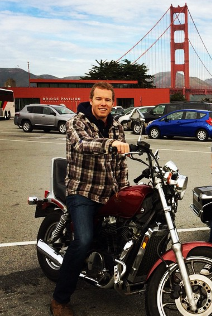 Brad at the Golden Gate Bridge