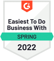 G2 Easiest To Do Business With Spring 2022
