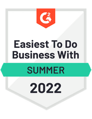 G2 Easiest to do Business With - Summer 2022