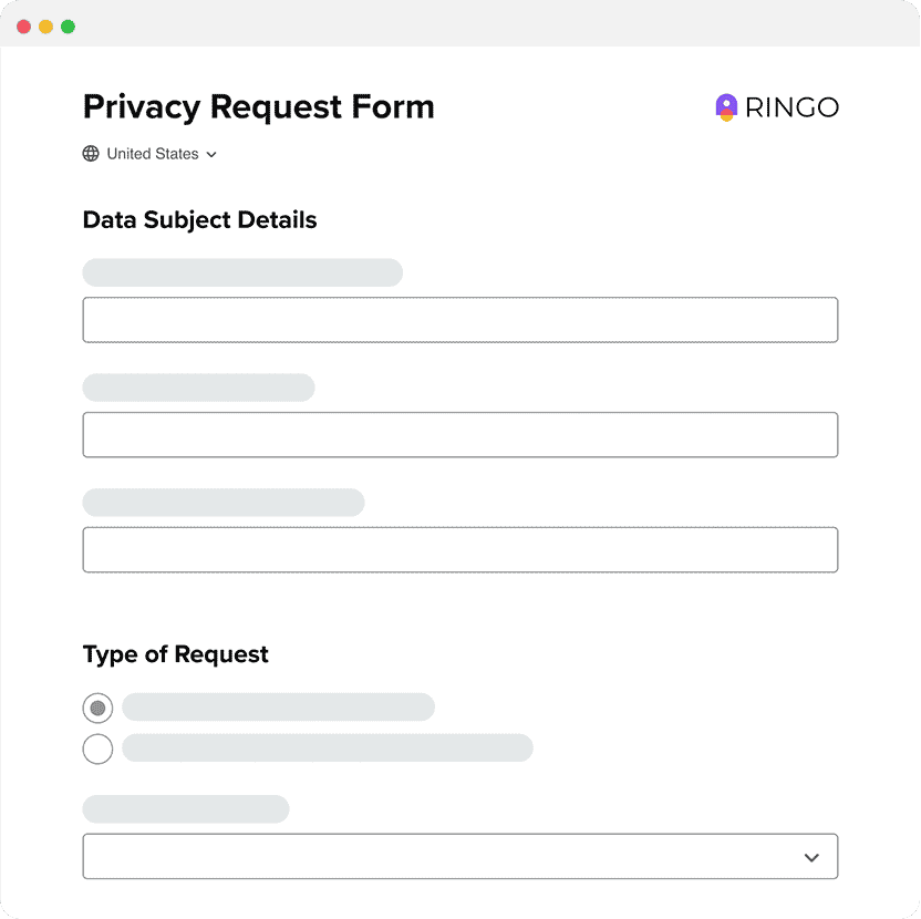 privacy request form