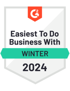 G2 Winter 2024 - Easiest to do Business With